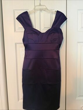 Eliza J Purple Midi Sheath Dress